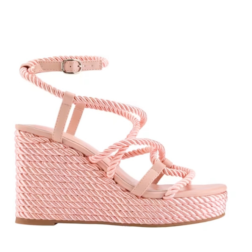 💗 GUESS Natesha strappy rope wedges Sz 9 EUC - Picture 2 of 10